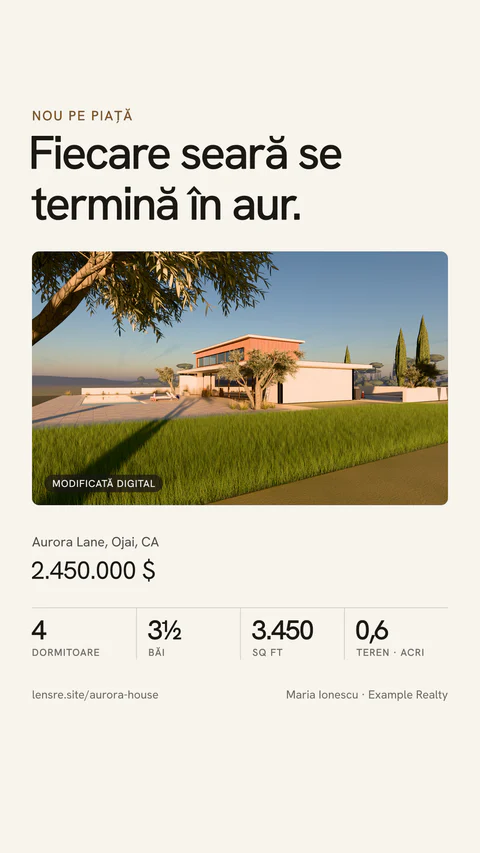 Postarea Nou pe piață, format Story