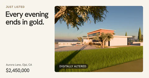 The Just listed post as Facebook · LinkedIn